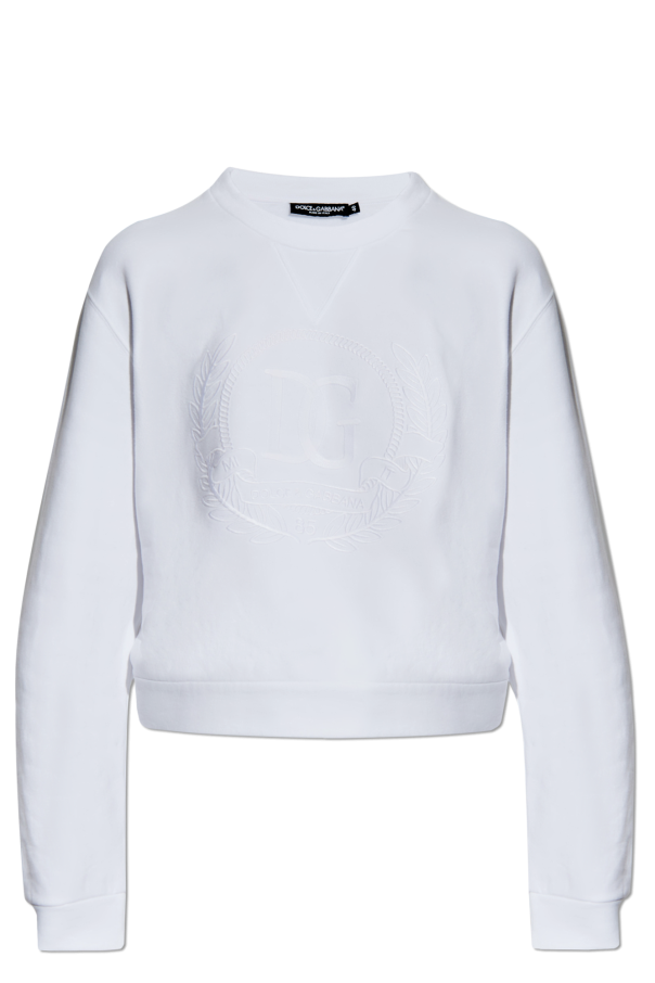 Sweatshirt mit gesticktem logo od Dolce & Gabbana